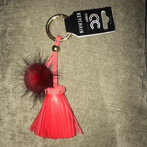 Tassel and Pom keychain